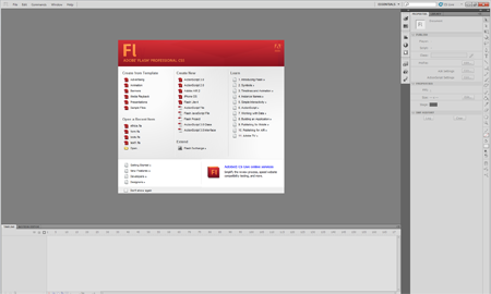 Interface Flash CS5