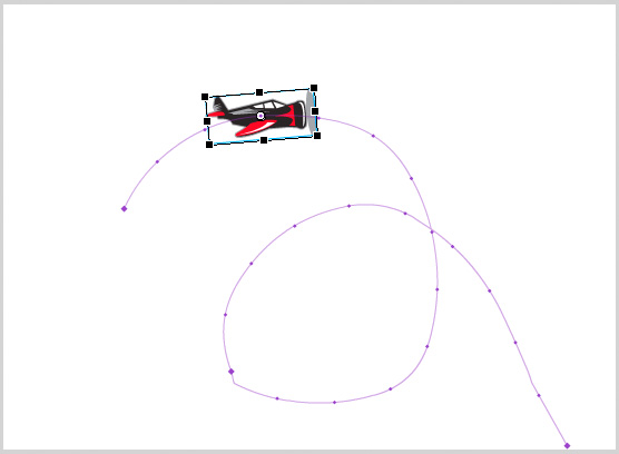 Plane doing loop the loop